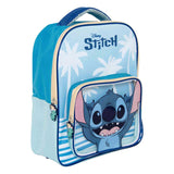 Backpack with front pocket stitch