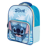 Backpack with front pocket stitch