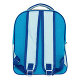 Backpack with front pocket stitch