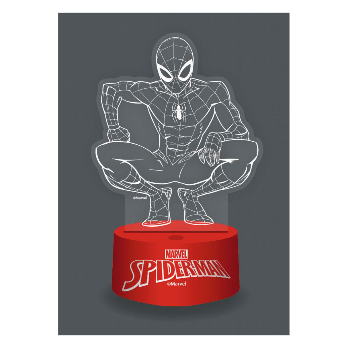 3d lamp met afstandbediening spiderman