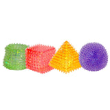 Toi-toys fun textured squeeze ball geometric, 5cm