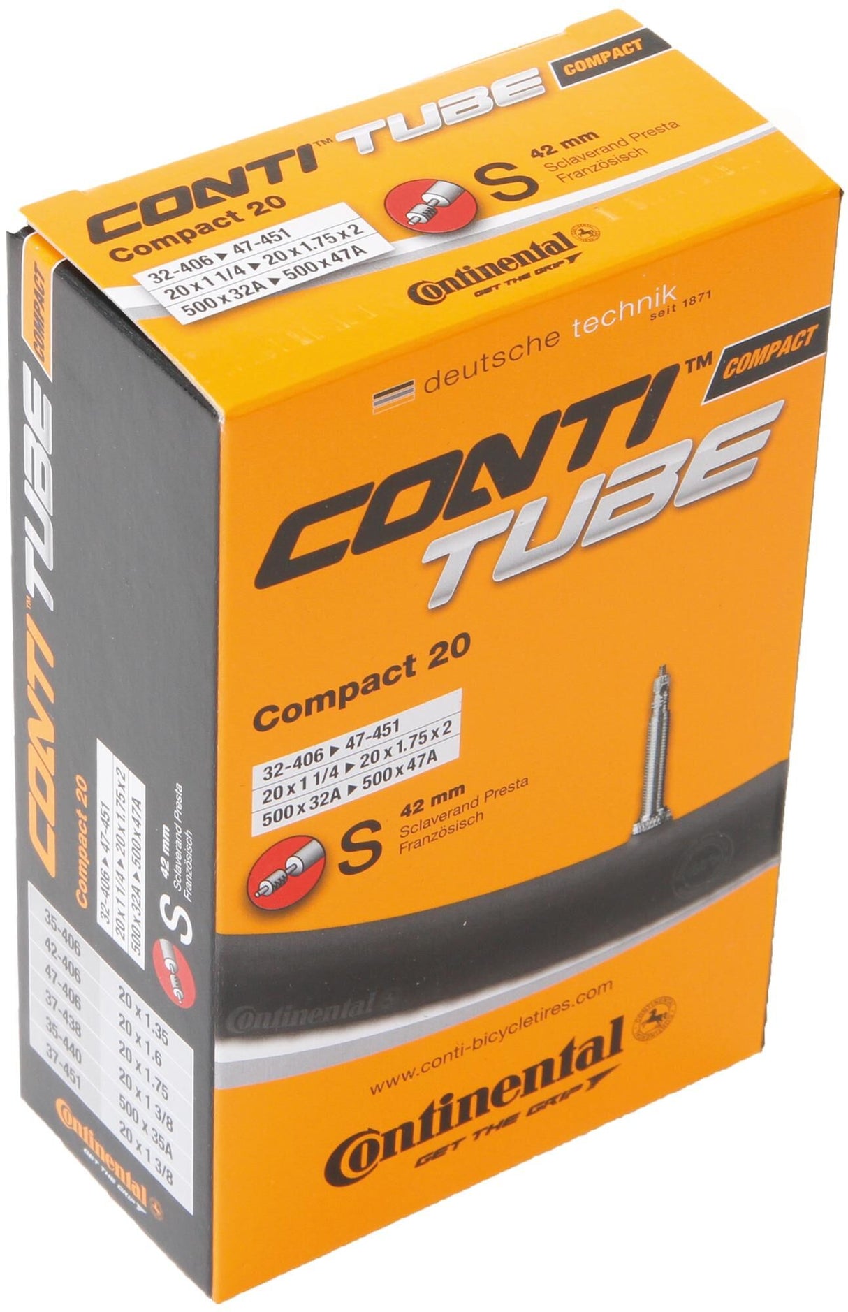 Continental inner tube Compact 20 32 47-406 451 FV 42mm