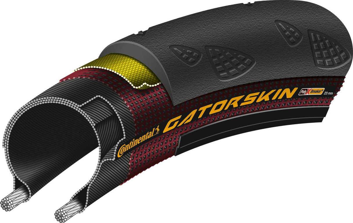 Continental Gaterskin Racing Fire 28x1.00 25-622 Črna