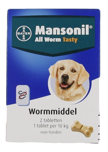 Mansonil pies wszystkie robaki smaczne tabletki