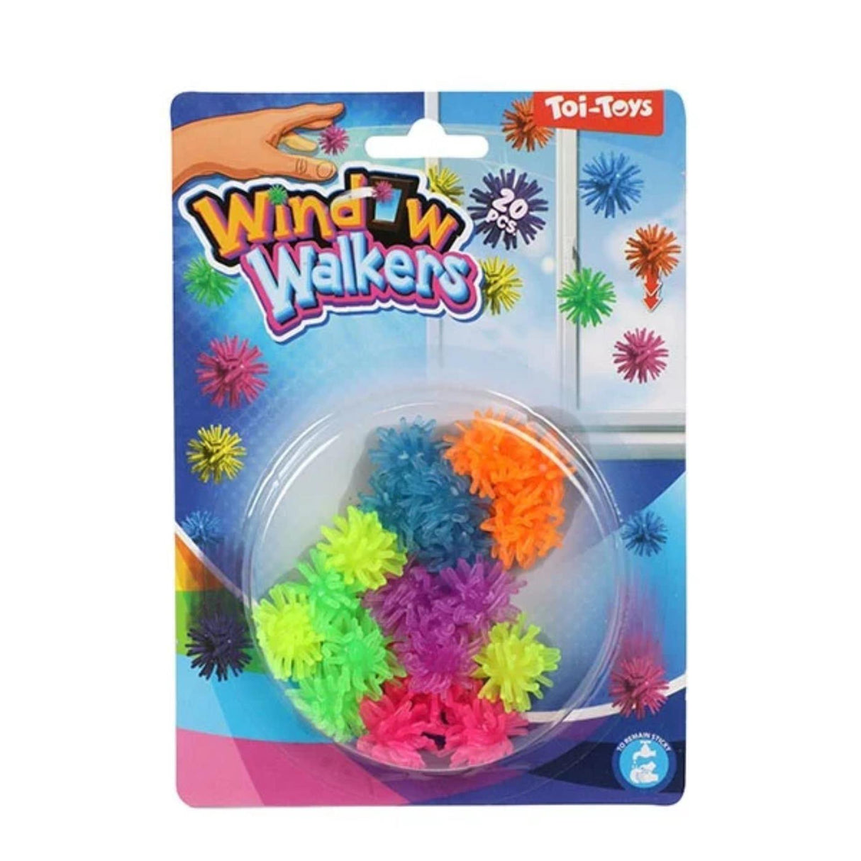 Toi-toys window crawlers puffer ball, 20 pcs.
