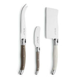 Lou Laguiole wooden cheese knife set, 3 pieces