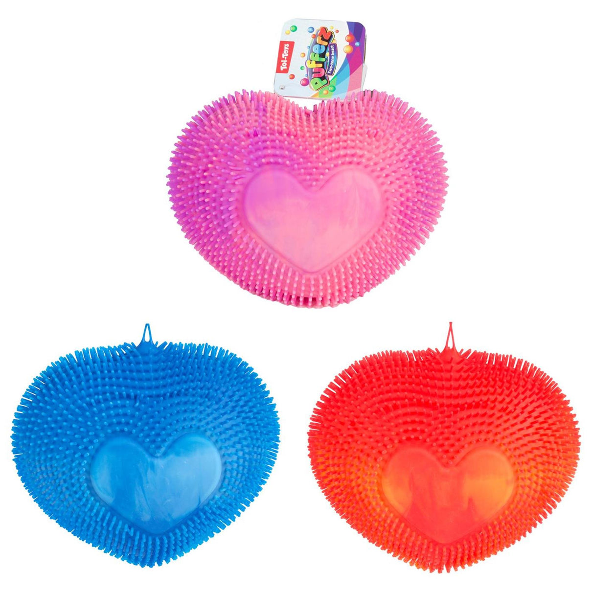 Toi-toys pufferz pufferkuglehjerte, 19 cm