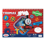 Thomas The Train skiciranje z barvnimi stranmi in predlogo