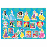 Disney Prinzessin Faarf Säiten mat Schabloun an Sticker Vel