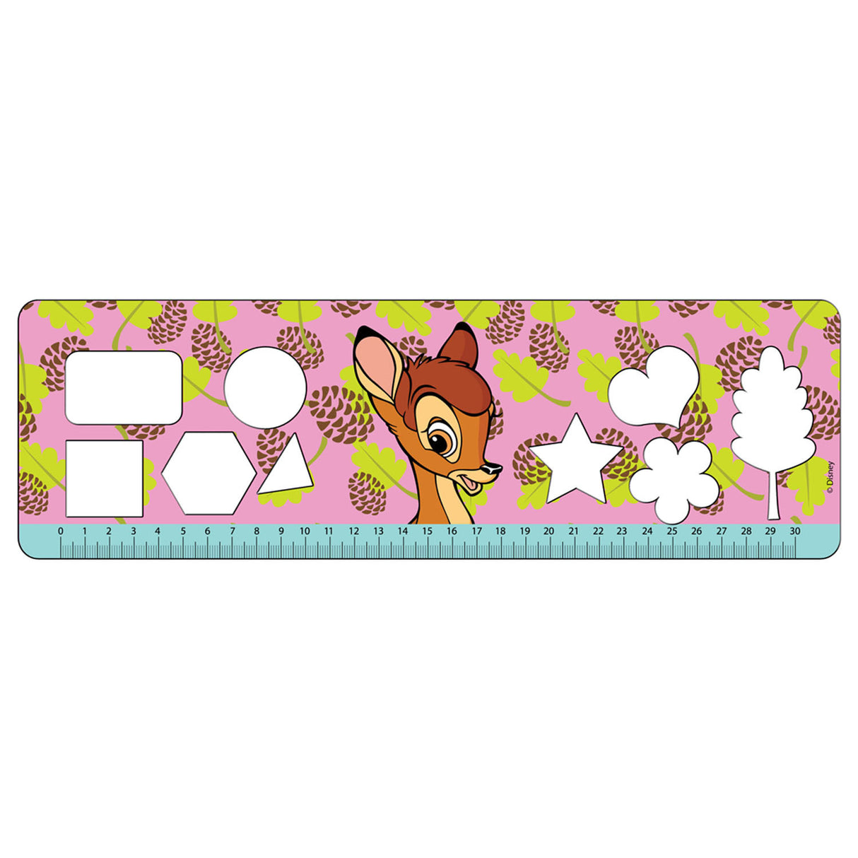 Bambi coloring pages with stencil and sticker sheet