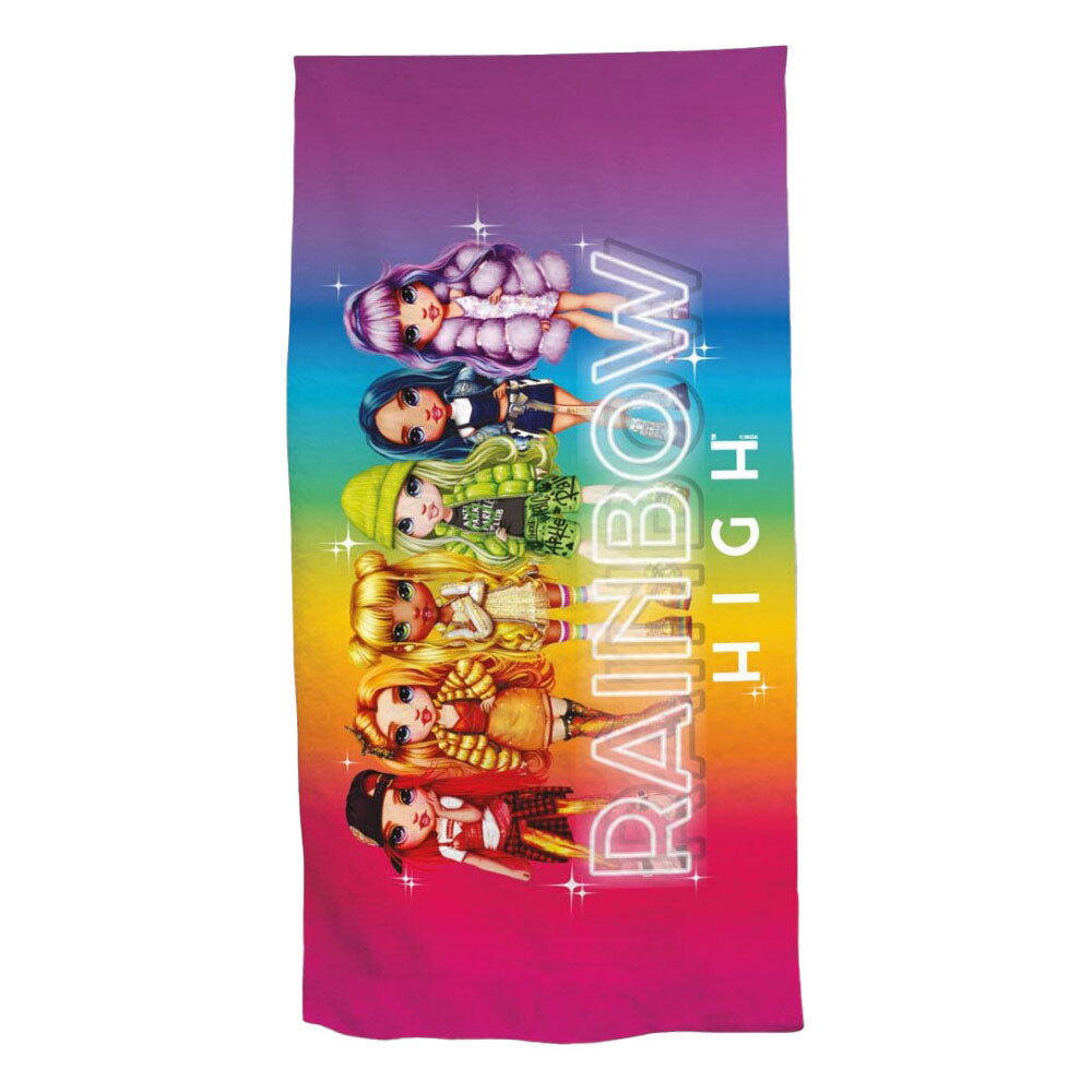 Rainbow High beach towel, 70x140cm