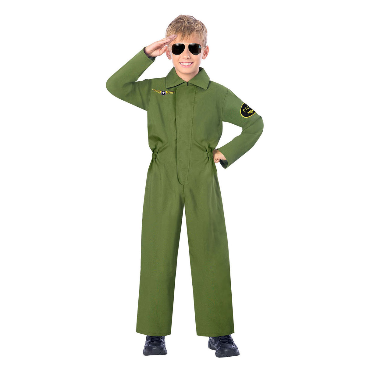 Barnas kostyme jumpsuit-pilot, 4-6 år gammel