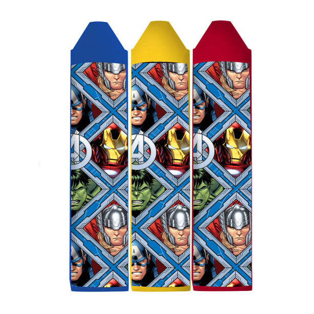 Tegning af blokering af avengers med klistermærker og 3 kridt, 40 ark