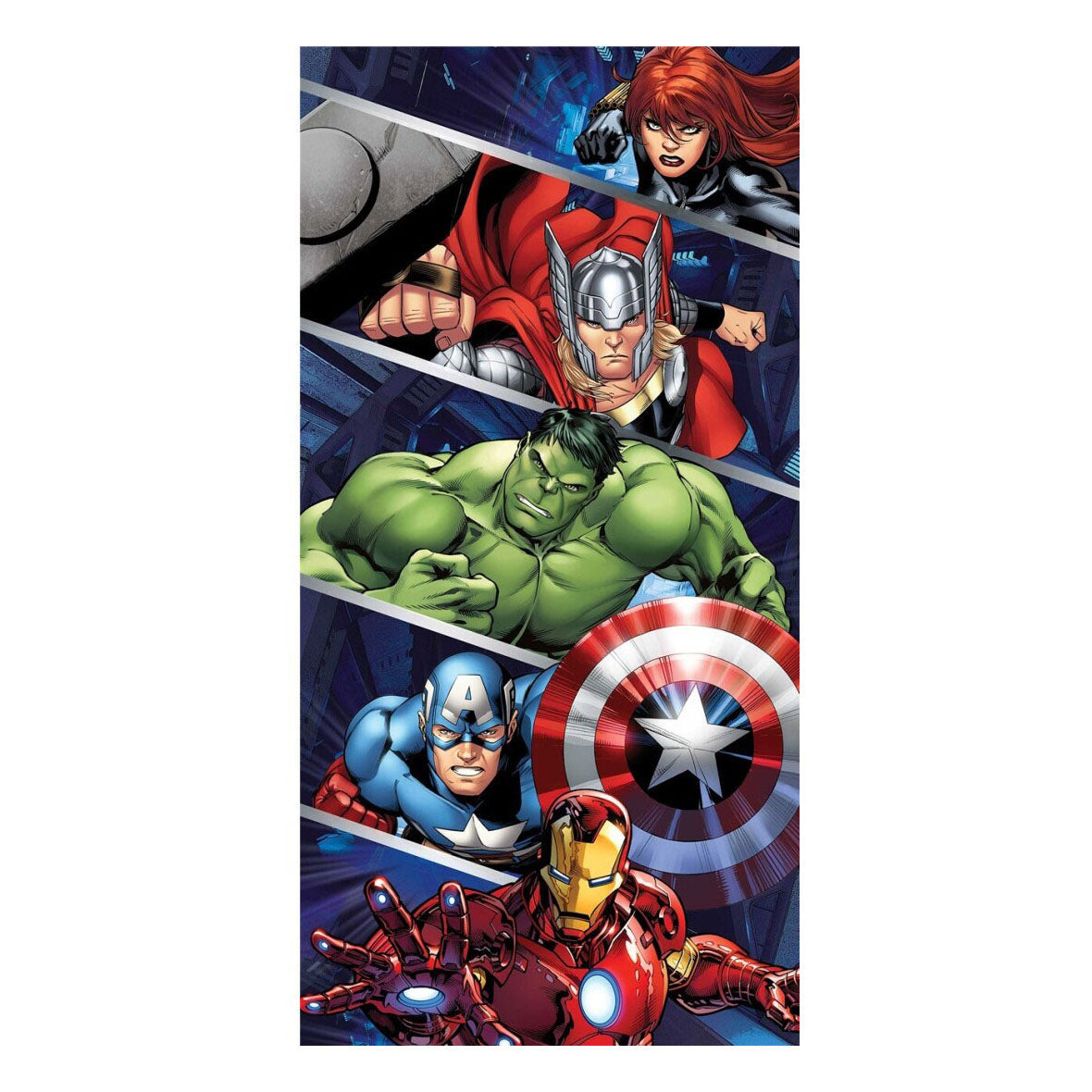 Avengers na plaži, 70x140cm