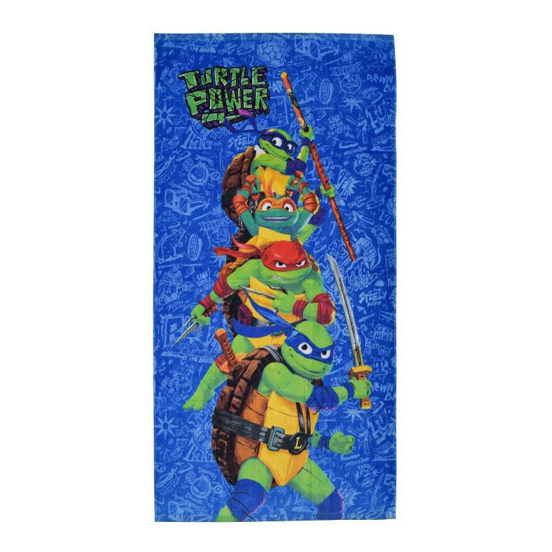 Asciugamano da spiaggia Ninja Turtles, 70x140cm