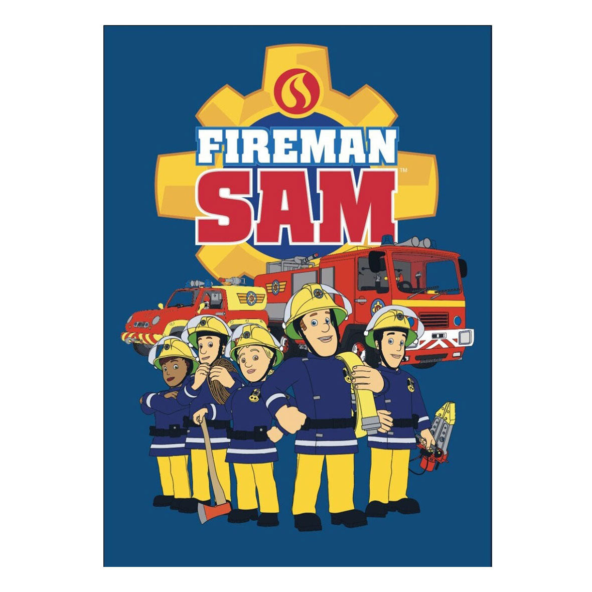 Firefighter Sam Fleece Deken, 110x140cm