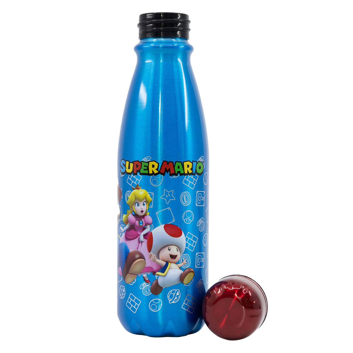 Super Mario Beba Botella de aluminio Super Mario, 600 ml