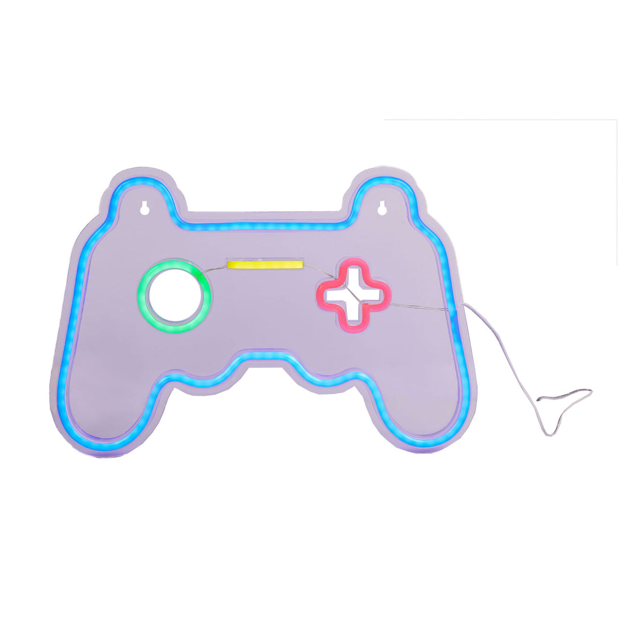 Controlador de juego con lámpara LED de neón
