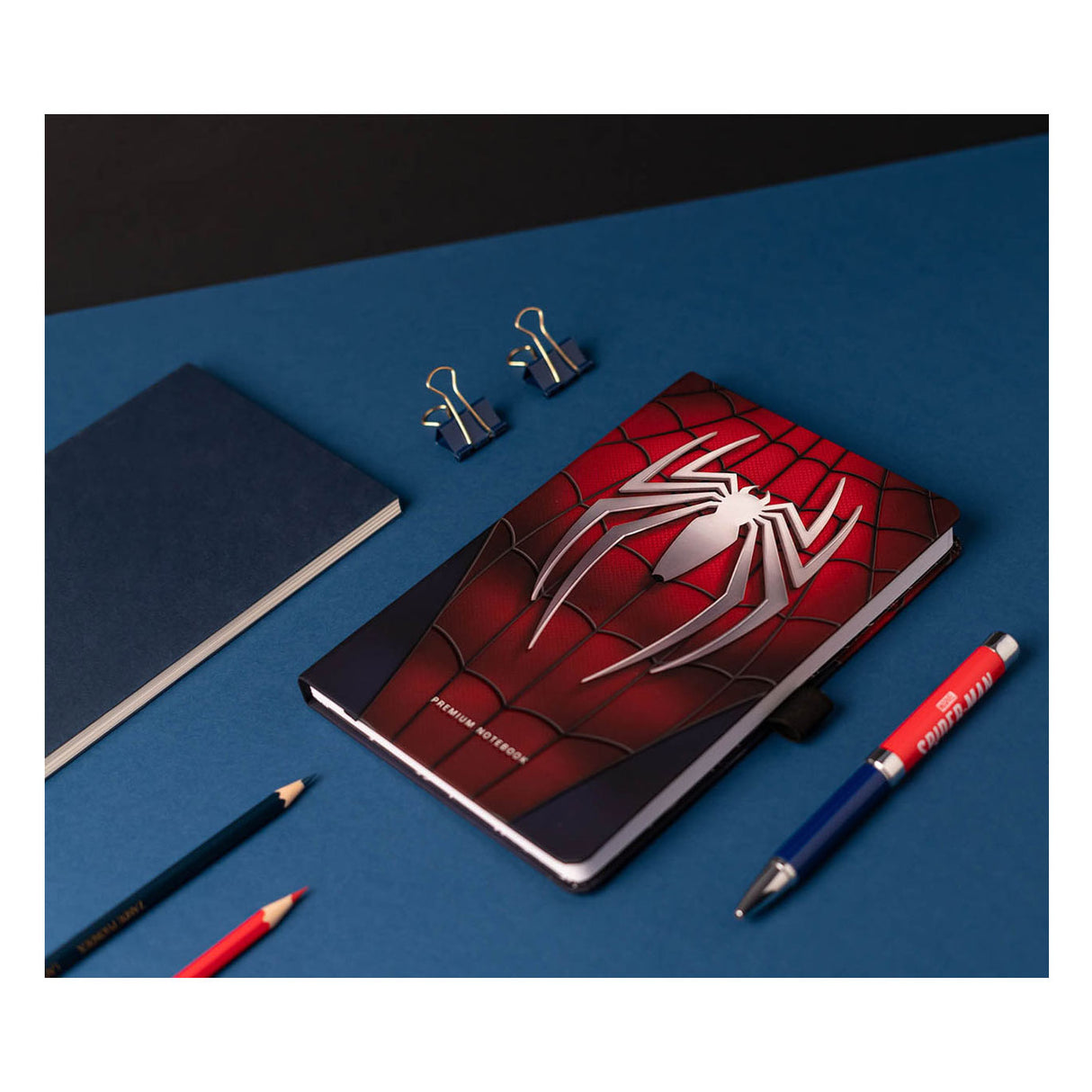 Premium notebook a5 spider-man with pen