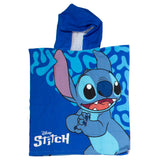 Puch handdoek poncho stitch blauw 55x110cm