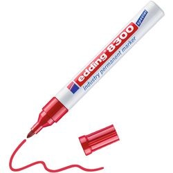 Permanent marker edding 8300 red 1.5 - 3 mm