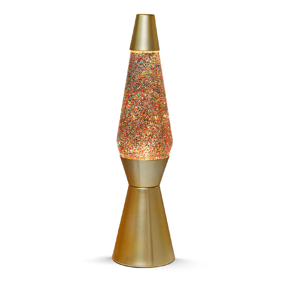 Lavalamp Gold Glitter, 40 cm