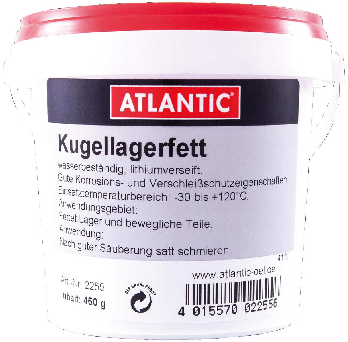 Atlantic Pot Kogellagen Fat 450G