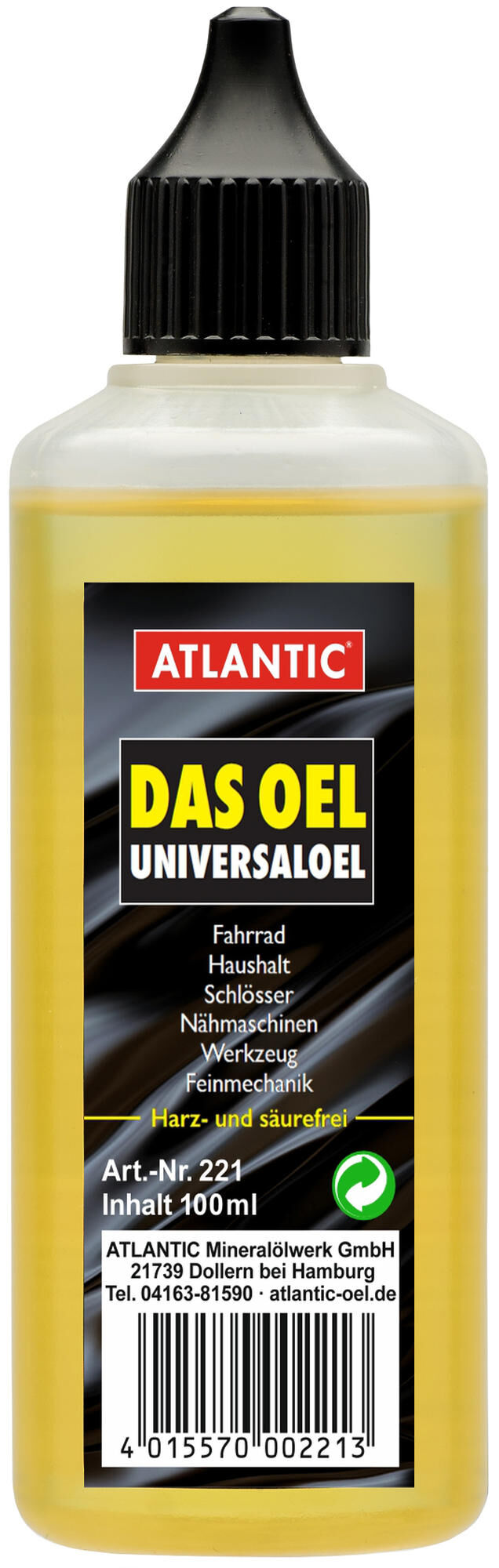 Atlantic universeel olie das oel universal oil das oel 100ml