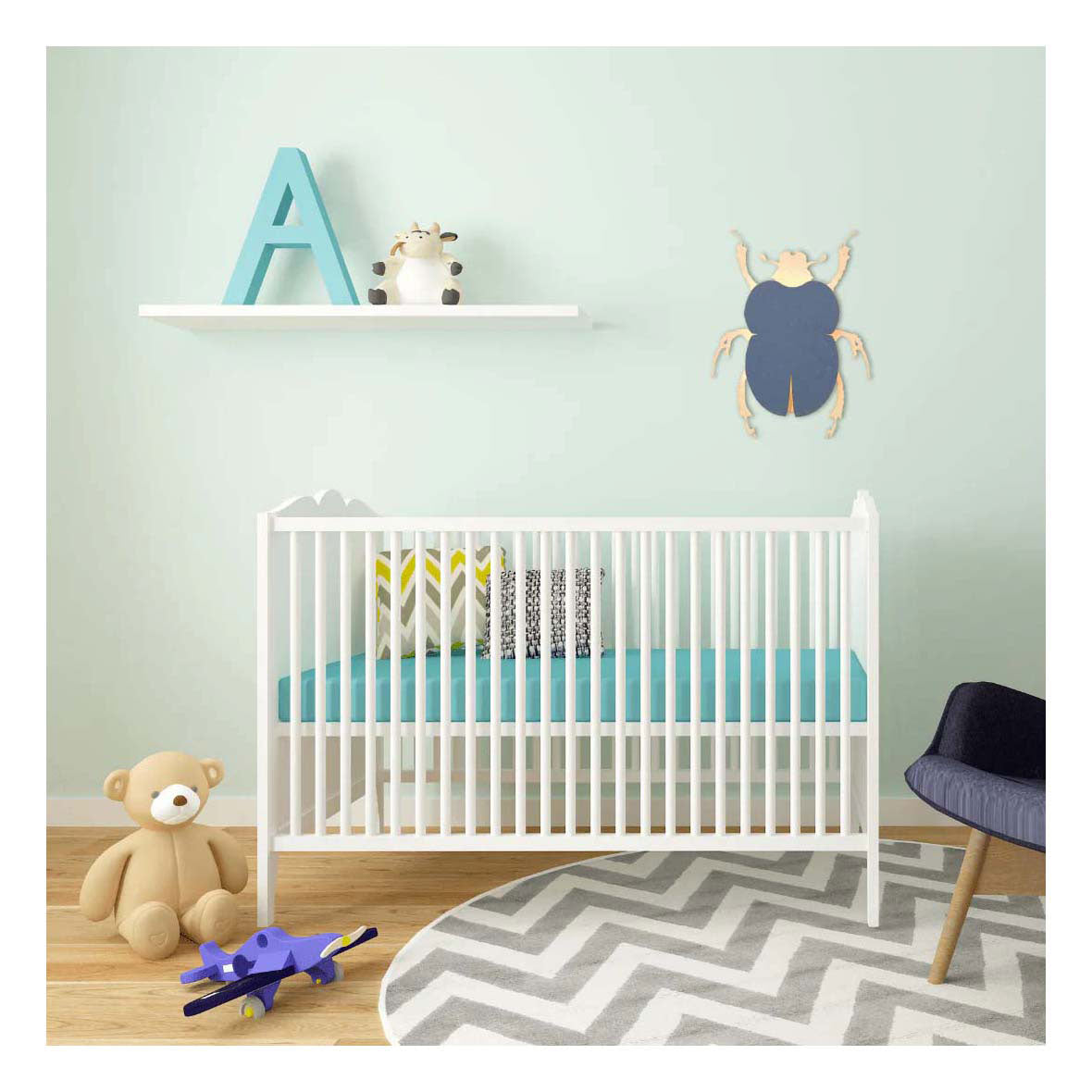 Van tjalle en jasper - kever wandlamp