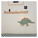 Van tjalle en jasper - dino wandlamp stegosaurus - hout
