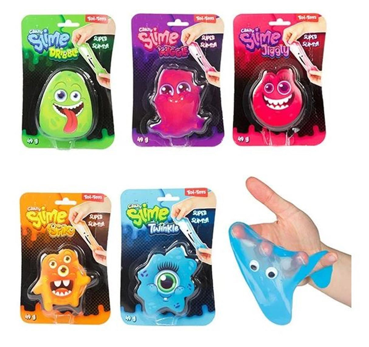 Toi-toys crazy slime slime monster with eyes