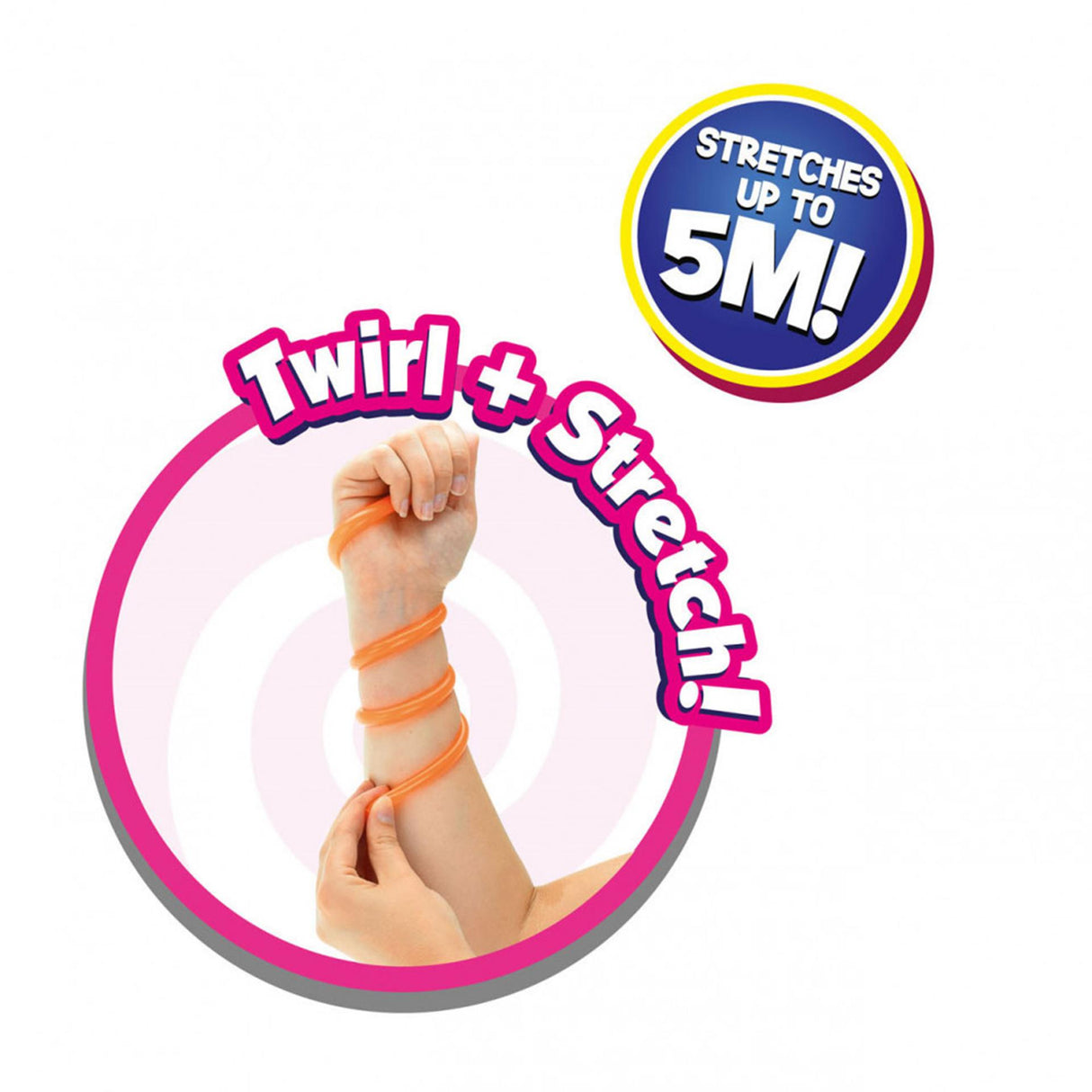 Toi-zabawki zabawki super rozciągliwa lina brokatowa 50cm