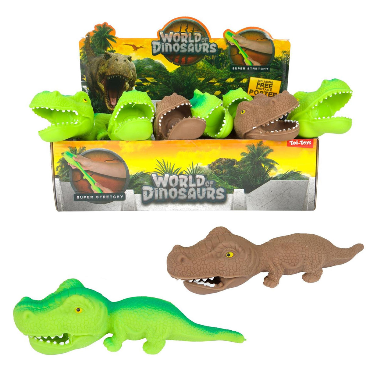 Domhanda na dinosaurs dino stretchable