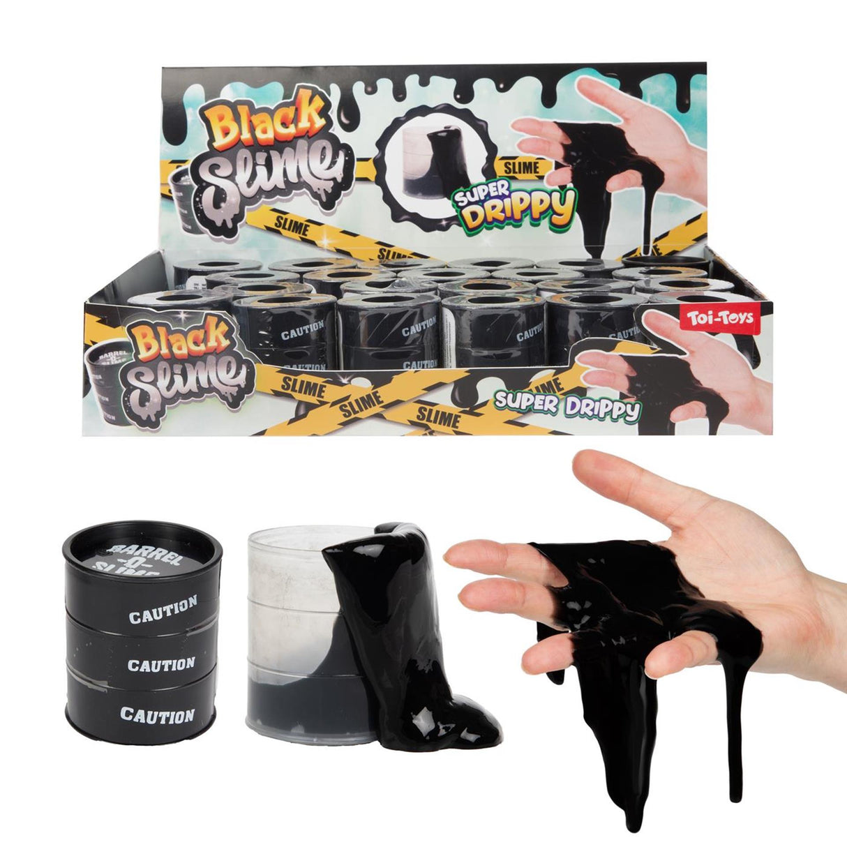 Toi-toys slijm in mini olievat zwart