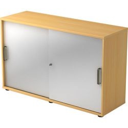 Bach sliding door wardrobe Hammerer 2-door beech, silver