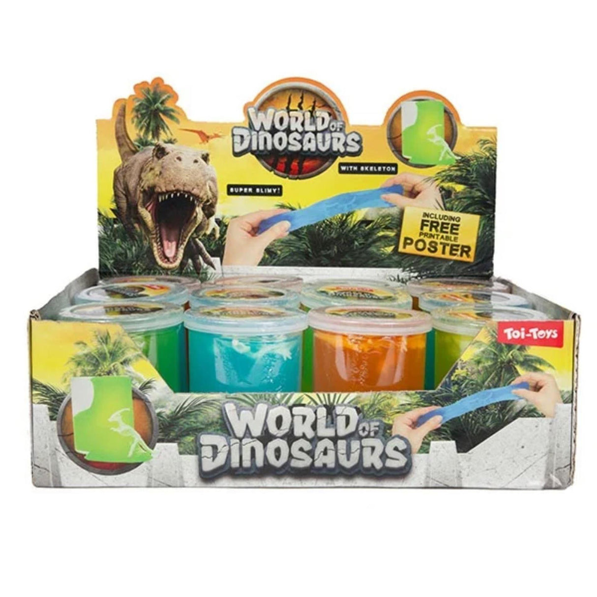 Svět dinosaurů tmel s kostrou