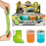 World of dinosaurs putty with skeleton