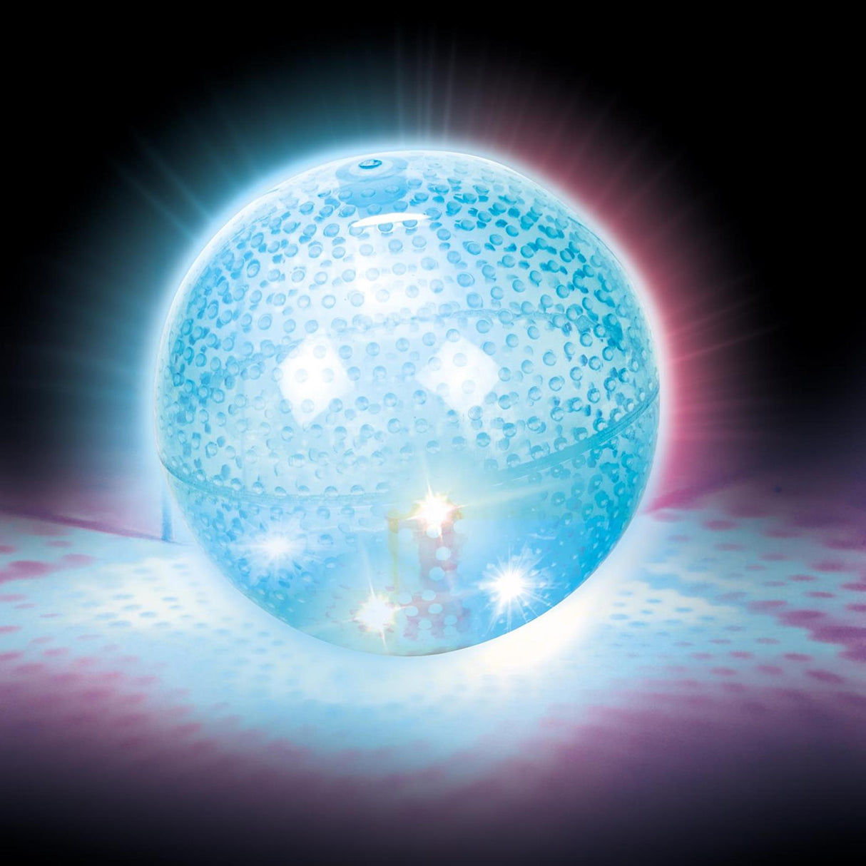 Toi-toys stuiterbal neon met licht 10cm