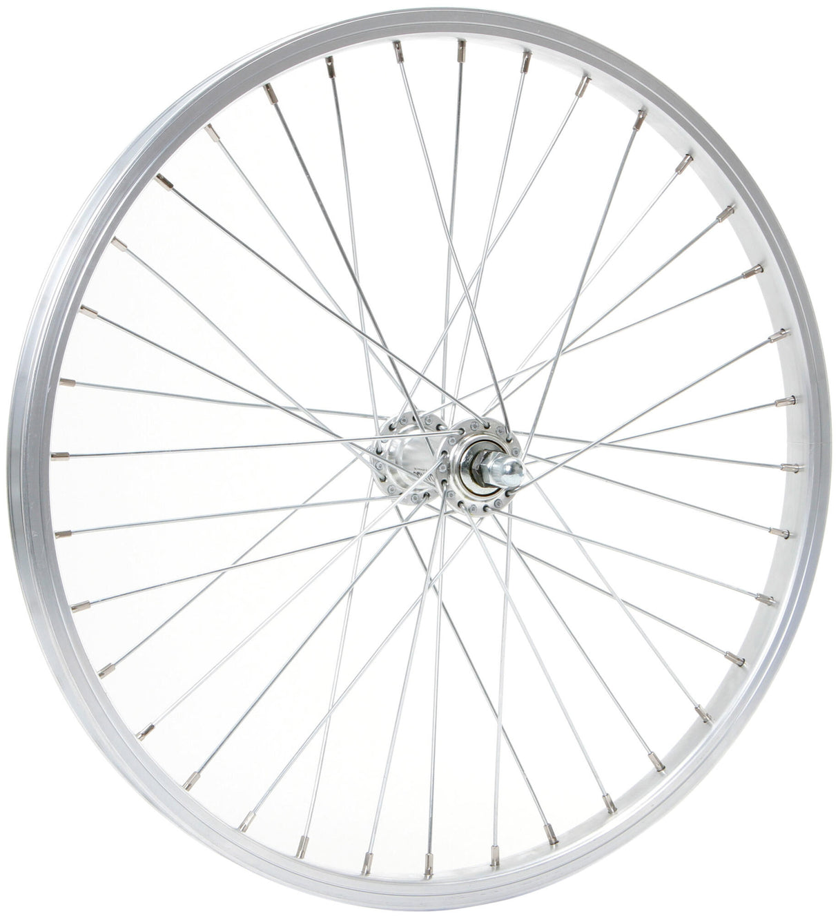 Contec voorwiel "alu sport + quando kt-a16f". fr.wheel 20" 2,00 zinc