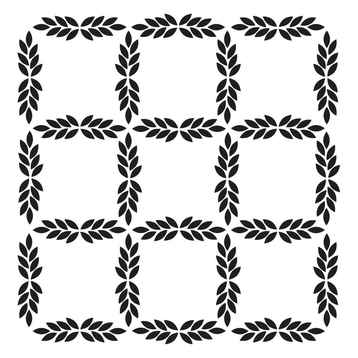 Работилницата на майстора • шаблон 15x15см решетка от листа