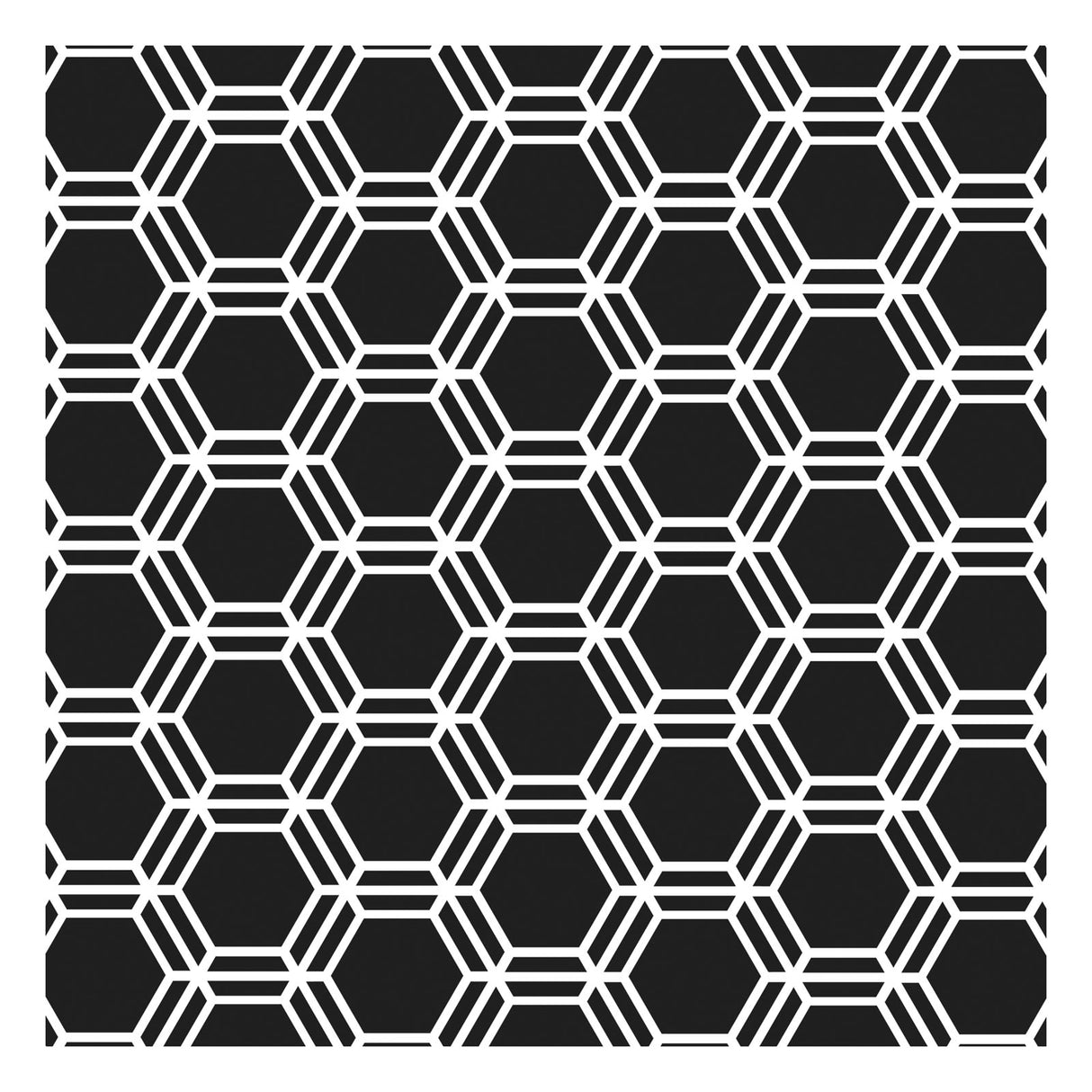 The crafter's workshop • template 15x15cm honeycomb