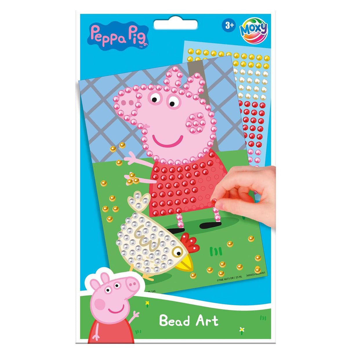 Creative craft group bead art crafting peppa pig