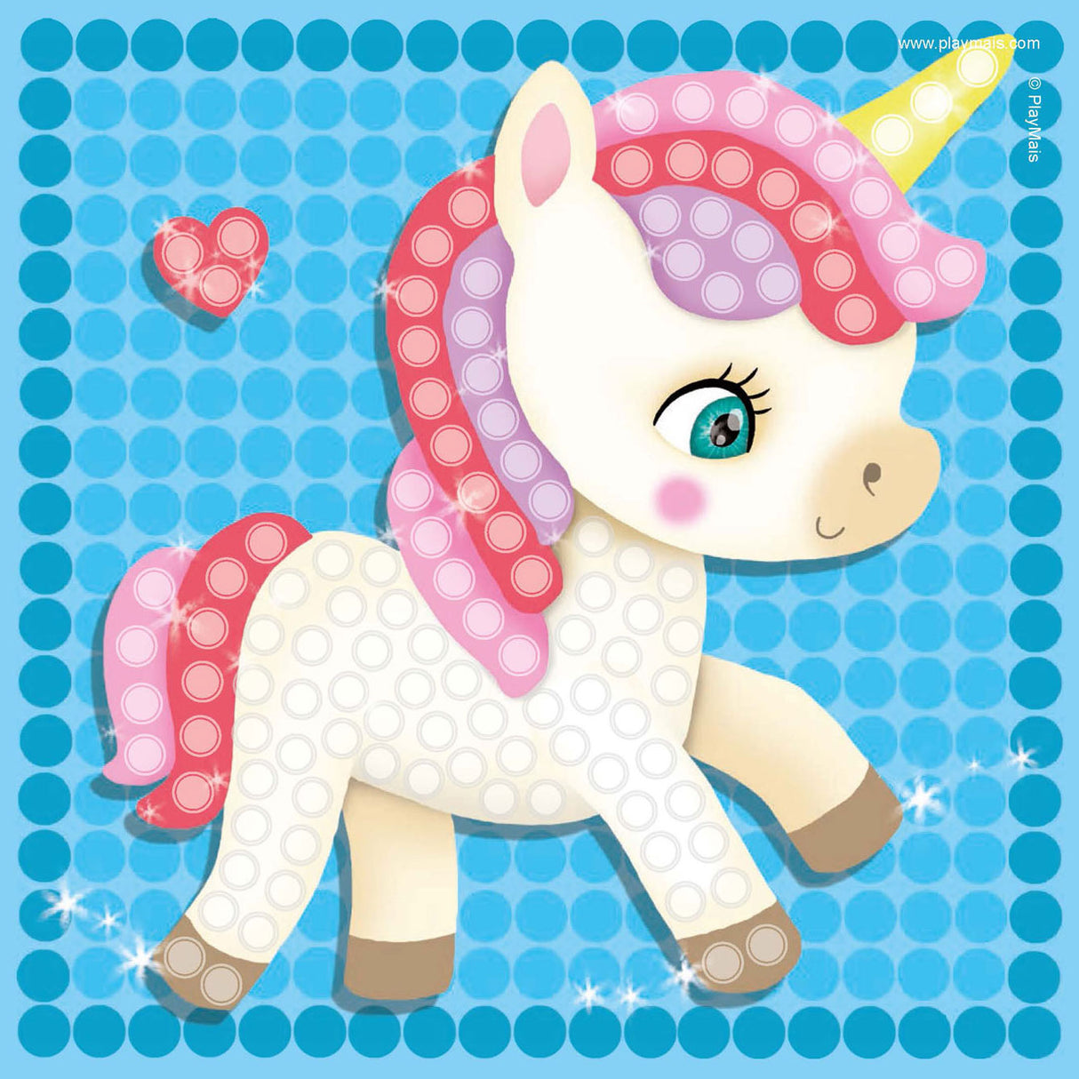 Unicórnio do mosaico de Playmais