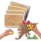 Playmais Dino dekorační karty, 4st.