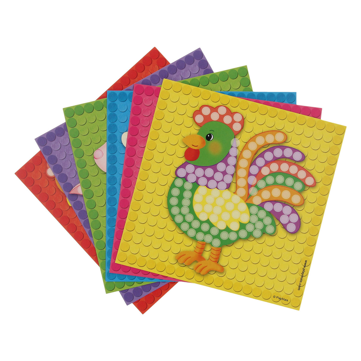 Le carte a mosaico Playmais decorano la fattoria