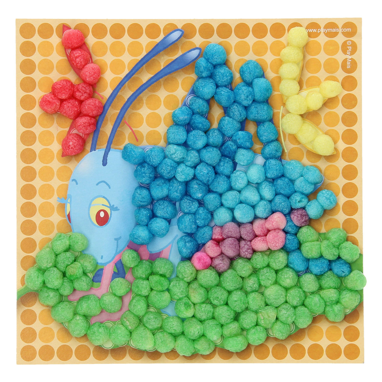 Le carte a mosaico Playmais decorano gli insetti