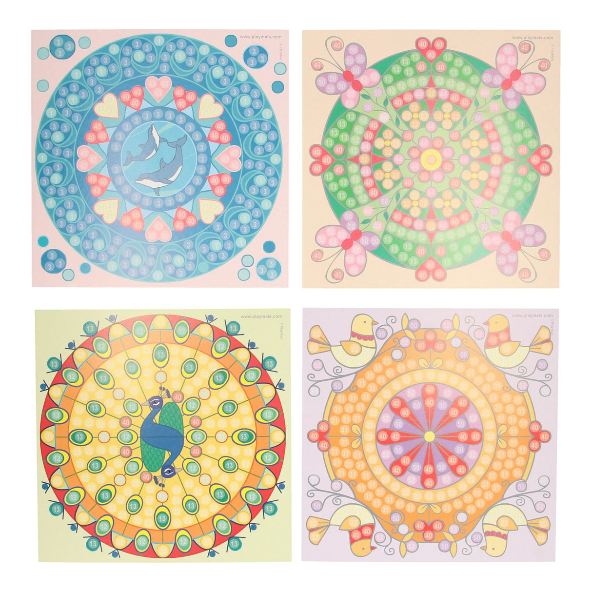 Playmais Mosaic Cards decoram Mandala da moda