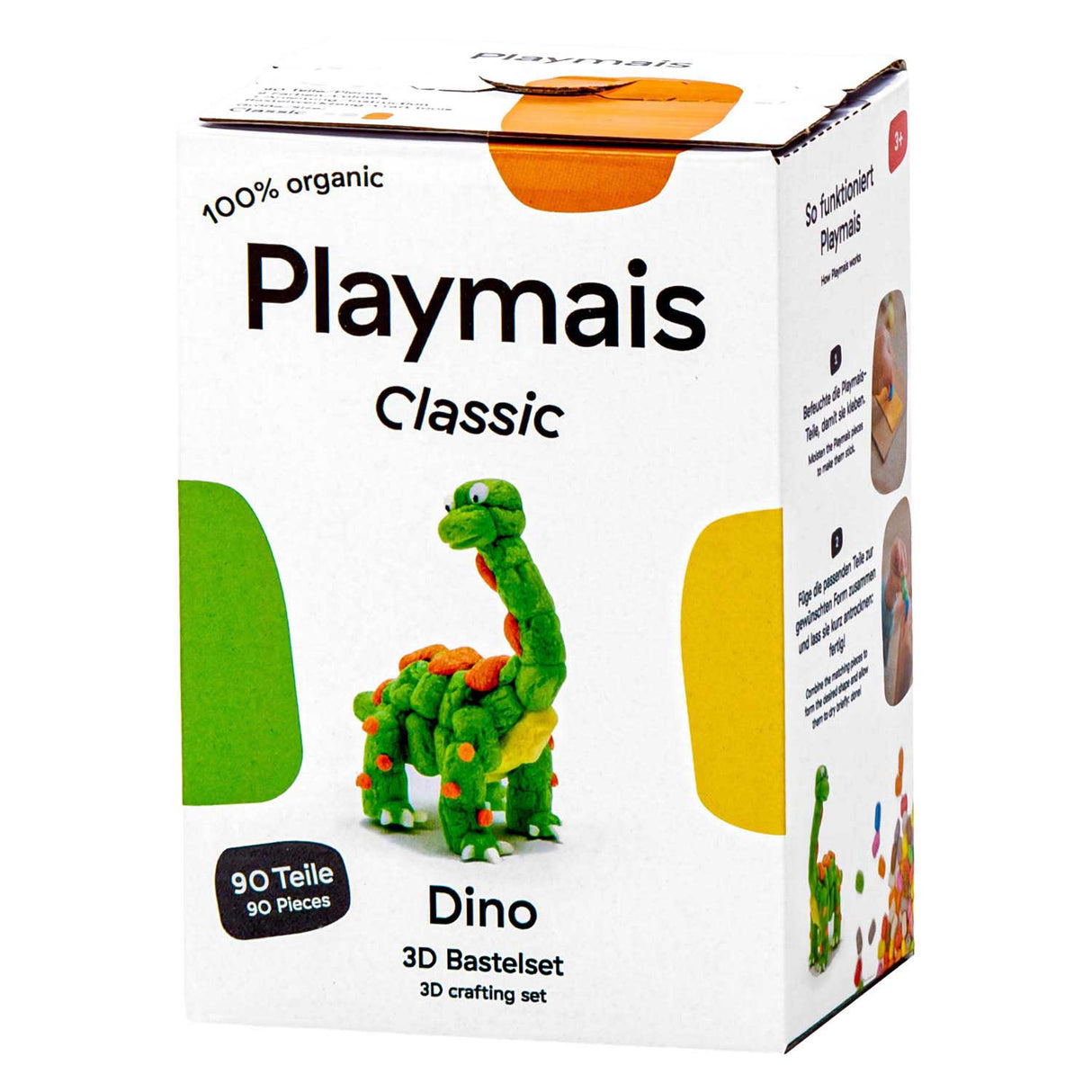 Playmais klassiske 3d dino - 90 stk