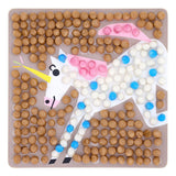 Playmais mosaic cards decorating unicorn