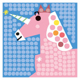 Playmais mosaic cards decorating unicorn